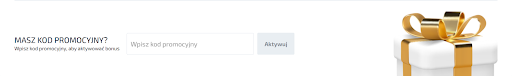Przycisk aktywacji kodu promocyjnego